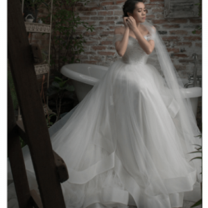 OffShoulder Aline White Wedding Dress | Wedding Gowns | RentSmart Asia | Renting Is The New Buying