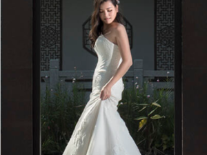 White Tube Mermaid Wedding Dress