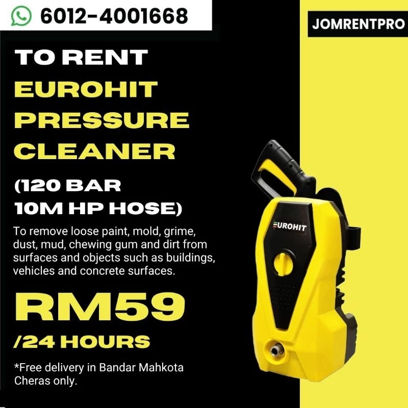 Rent 24 Hours Eurohit Pressure Washer (KL and Selangor) | DIY | RentSmart Asia | Renting Is The New Buying