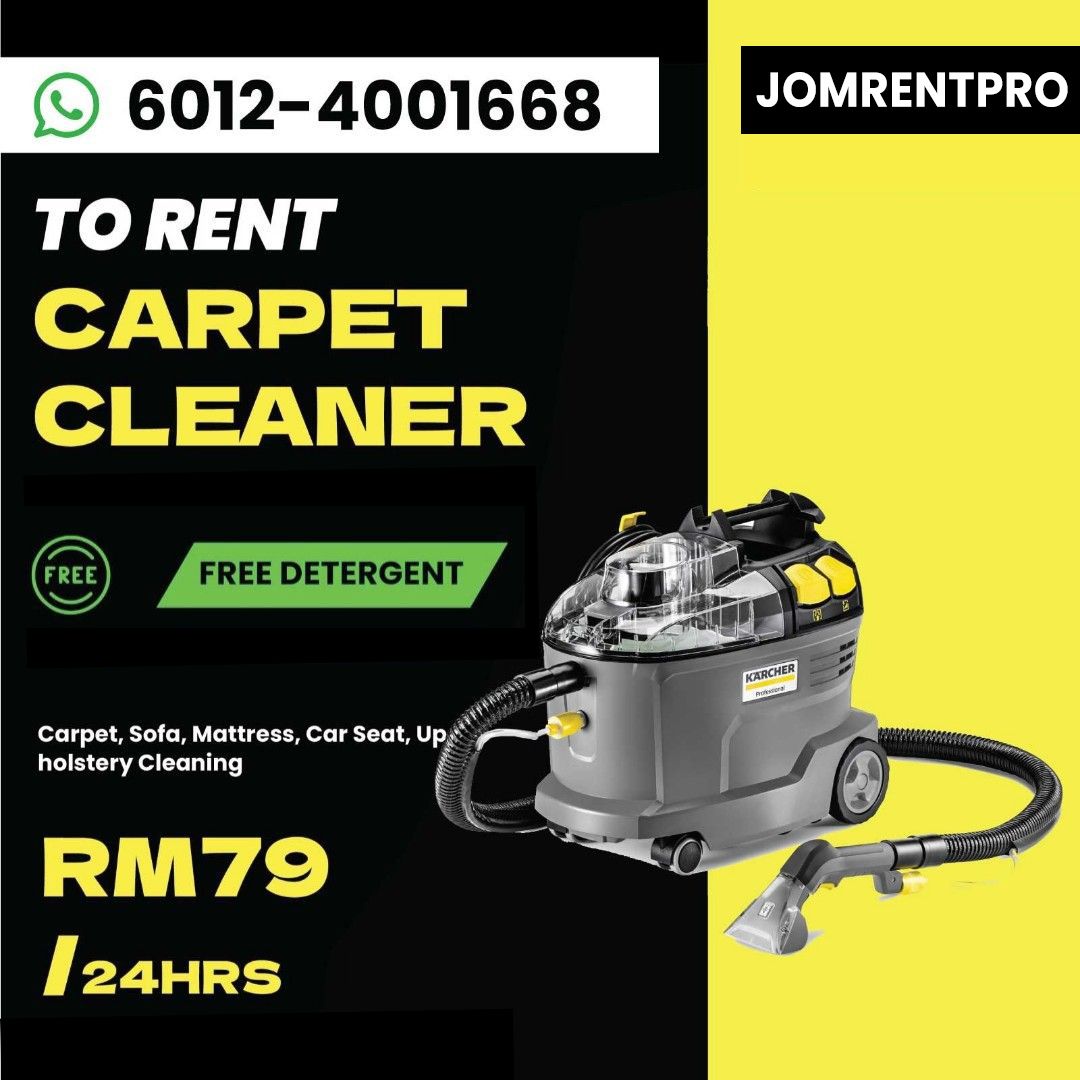Karcher Puzzi Carpet Cleaner Rental-based in Cheras, Selangor | DIY | RentSmart Asia | Renting Is The New Buying