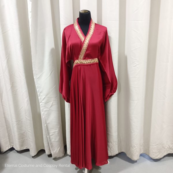 MIDDLE EAST Turkish/Egypt/Arabian Traditional Style Robe Female Cream & Red Size UP TO L for Rent - Image 7