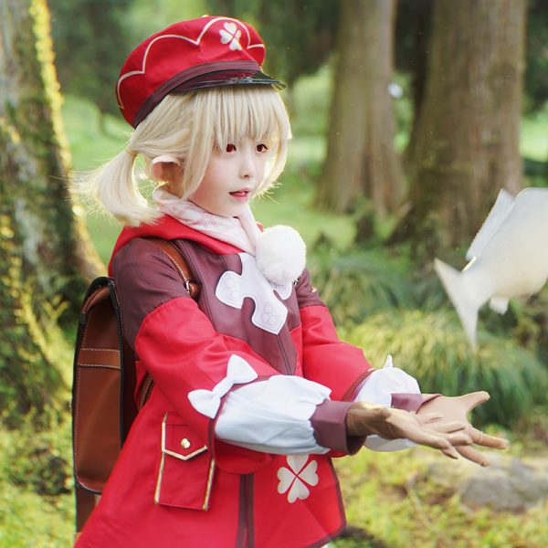 KIDS COSPLAY GENSHIN Game GIRL Klee Costume Set Below 130CM for Rent - Image 4