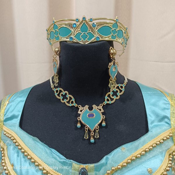 DISNEY Aladdin Movie (2019) Princess Jasmine Royal Naomi Scott Same Style Fantasy Costume Size M - XL for Rent - Image 2