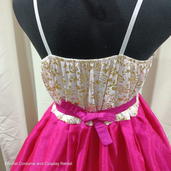 KOREAN Hanbok Style Costume Female White and Pink Size M - XL Free Size for Rent - Image 6