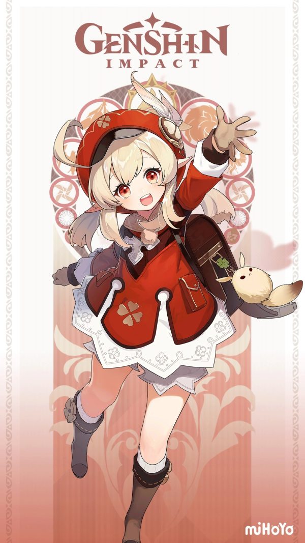 KIDS COSPLAY GENSHIN Game GIRL Klee Costume Set Below 130CM for Rent - Image 5