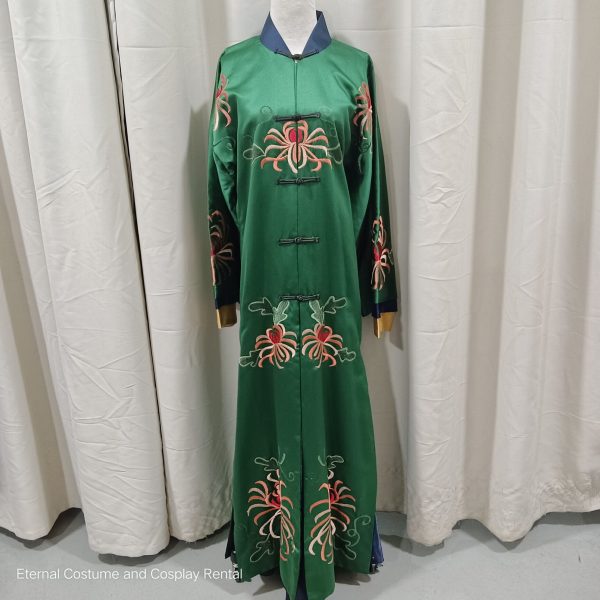 CHINESE Qing Dynasty Palace Concubine Costume Noble Consort Gao Green Colour YanXiGongLue Drama Story of YanXi Palace 延禧攻略高贵妃 Free Size High Quality for Rent - Image 2