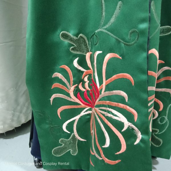 CHINESE Qing Dynasty Palace Concubine Costume Noble Consort Gao Green Colour YanXiGongLue Drama Story of YanXi Palace 延禧攻略高贵妃 Free Size High Quality for Rent - Image 5