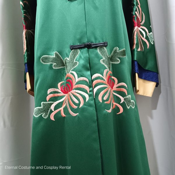 CHINESE Qing Dynasty Palace Concubine Costume Noble Consort Gao Green Colour YanXiGongLue Drama Story of YanXi Palace 延禧攻略高贵妃 Free Size High Quality for Rent - Image 4
