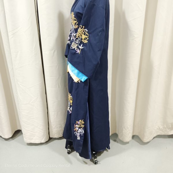 CHINESE Qing Dynasty Palace Concubine Costume Dark Blue YanXiGongLue Drama Story of YanXi Palace 延禧攻略魏璎珞 Free Size High Quality for Rent - Image 3