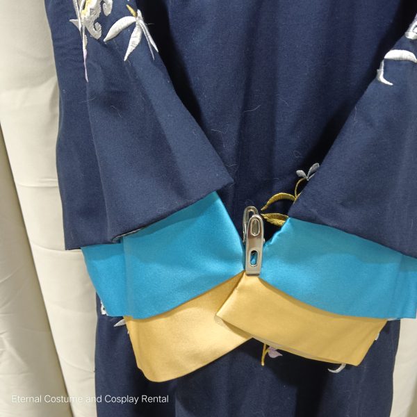 CHINESE Qing Dynasty Palace Concubine Costume Dark Blue YanXiGongLue Drama Story of YanXi Palace 延禧攻略魏璎珞 Free Size High Quality for Rent - Image 7