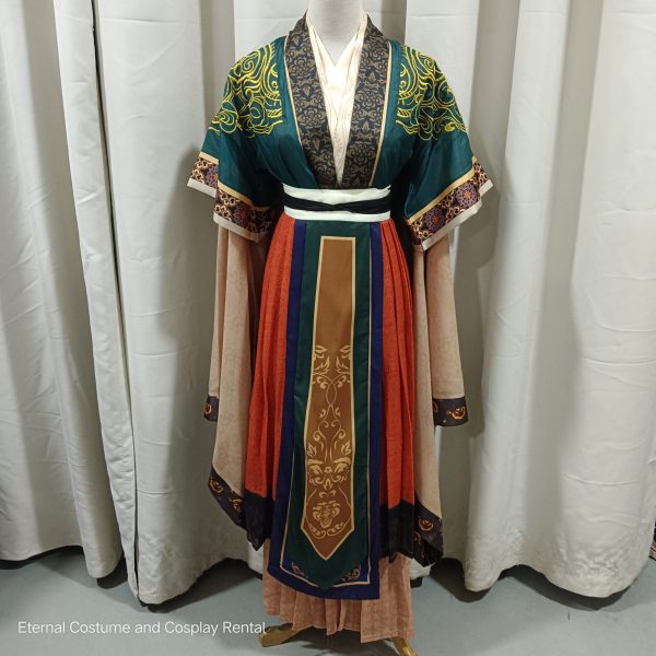 Chinese Godness Style Female HanFu Costume Green (青色神仙汉服女) for Rent - Image 6