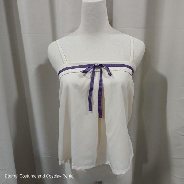 CHINESE Traditional HanFu Female Purple and White Song Dynasty Size S - L for Rent - Image 2